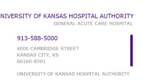 university of kansas hospital authority address.